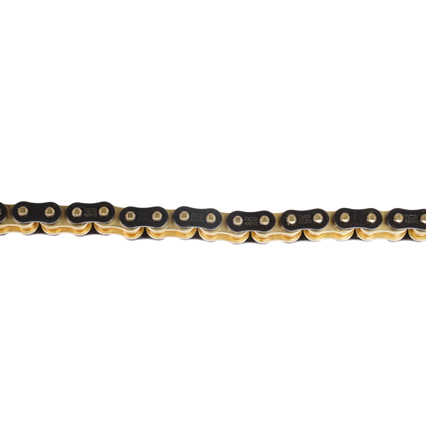 RCB HO SERIES CHAIN O-RING 428 & 415 BLACK / GOLD SIZE 124L / 132L
