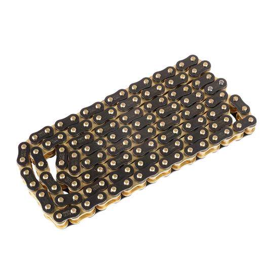RCB HO SERIES CHAIN O-RING 428 & 415 BLACK / GOLD SIZE 124L / 132L